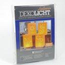 Luminaria Deko Lichttüten, 4 Motive 'bunter Tisch'